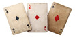 © real graphics - four aces on white