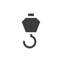 Fototapete - Crane hook icon simple vector symbol