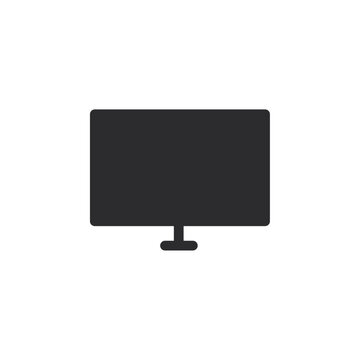 Computer icon simple vector symbol