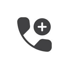 Wall Mural - Emergency call icon simple vector symbol