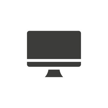 Monitor icon simple vector symbol