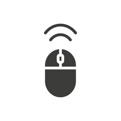 Fototapete - Wireless mouse icon simple vector symbol
