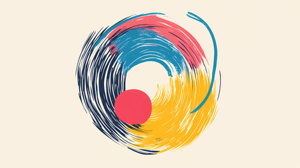 Wall Mural - colorful abstract circle
