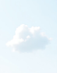 Poster - isolated white clouds on a clear background available in transparent or white PNG format for easy image integration._00001_