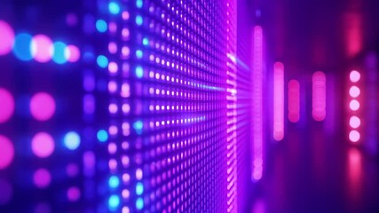 Poster - Abstract digital data background. 3D animation. Future technology concept. Ai and artificial intelligence. Big data visualization