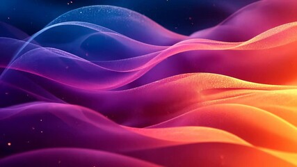 Poster - Vibrant waves of color dance through the cosmic night, creating a mesmerizing visual journey of light and energy. Generative AI