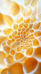 Poster - Pollen grains form stunning geometric designs, enhancing nature's beauty with intricate patterns and colors