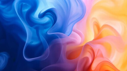 Poster - Colorful swirls of vibrant hues dancing in harmony to create a mesmerizing abstract display of beauty and movement. Generative AI