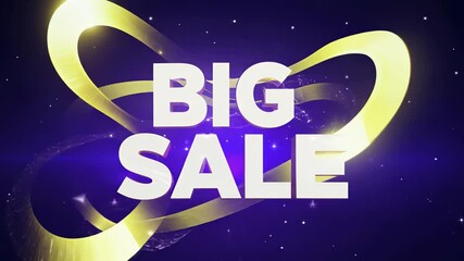 Poster - Big Sale displays at an enchanting starry event in the heart of the city on a magical evening. Generative AI