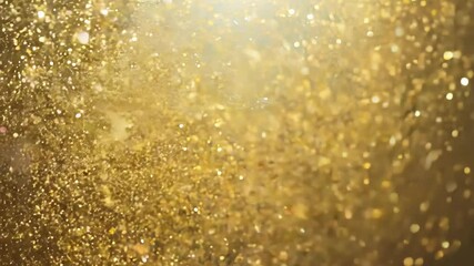 Poster - Sparkling golden dust creates a mesmerizing display at a vibrant celebration in the heart of the city. Generative AI