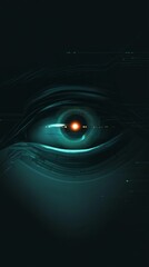 Canvas Print - Futuristic Eye of Technology