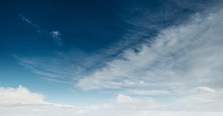 Wall Mural - clear blue sky and white clouds