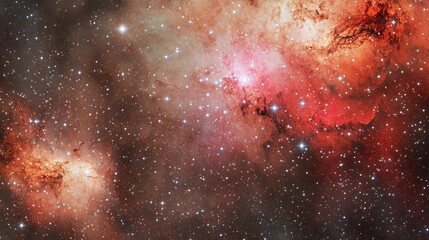 space scene with stars in the galaxy. panorama. the universe is filled with stars, nebulae and galax