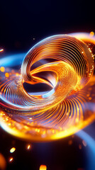 Poster - Quantum entanglement is illustrated through swirling energy patterns that embody the essence of love and connection