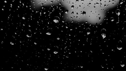 Poster - Photography of water droplets forming condensation on a window
