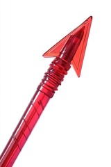 Poster - A red pen with an arrow pointing outwards, useful for highlighting or marking important information