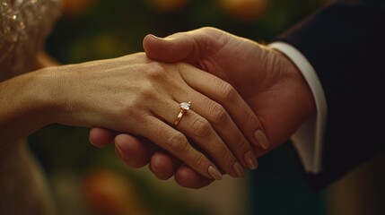 Aufkleber - A person holds another person's hand in a warm and intimate moment