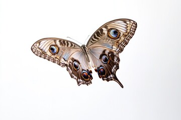 Poster - A butterfly spreads its wings and flies through the air