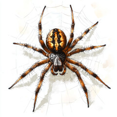 spider on a white background