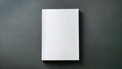 white blank cover magazine book