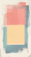 Canvas Print - Abstract Art with Pastel Colors and Shapes