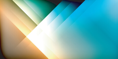 Poster - Dynamic shadow lines geometric shapes