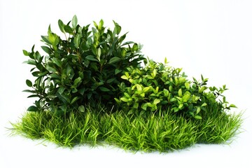 Poster - A collection of green plants sit atop a white surface, perfect for decoration or display