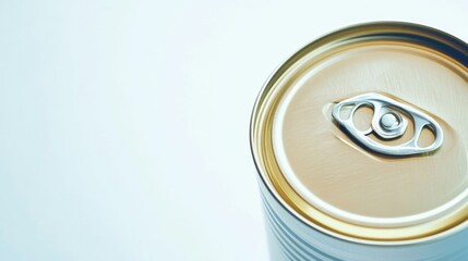 Poster - A detailed view of a soda can with labeling and design features