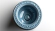 © Alla - A close-up shot of a blue bowl on a white surface