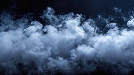 Wall Mural - A black and white photo of smoke in the air