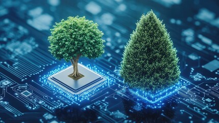 Poster - Innovative Fusion of Nature and Technology in Digital Landscape