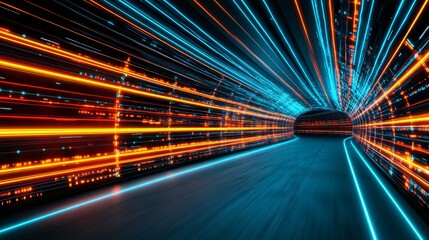 Poster - Vibrant Data Storage Visualization in a Minimalist Workspace