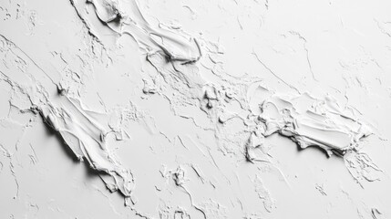Poster - textured white background with abstract patterns of thick paint or plaster for artistic and design purposes