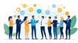 © Heorhii - A diverse group of professionals networking at a conference, emphasizing collaboration and connection-building