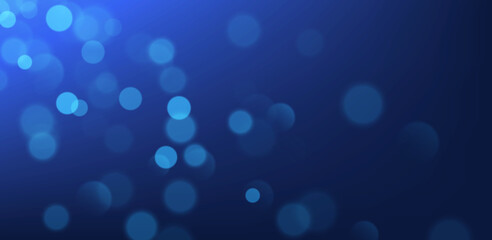 Wall Mural - blue bokeh, blurred background with sparkling lights, blurry glitter effect. bright soft abstract ba