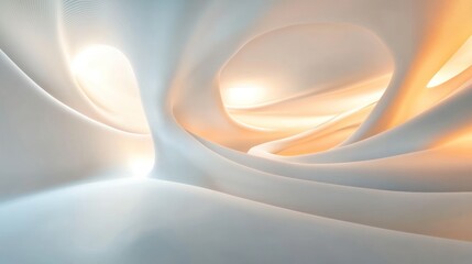 Poster - Conceptual abstract expo blur with sleek light effects and smooth gradients.
