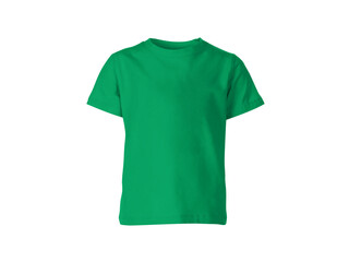 Wall Mural - irish green colour blank fashion tee front mockup template