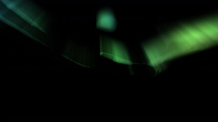 Wall Mural - aurora animation green loop