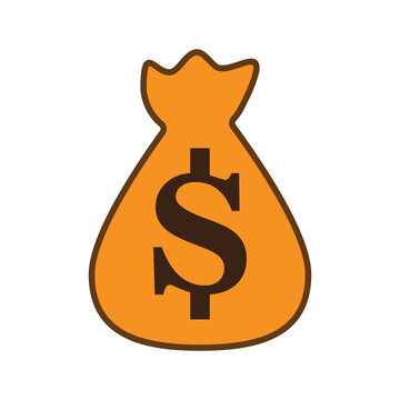 money bag logo template