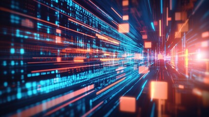 Leinwandbilder - A professional interview is being recorded in a modern television studio with a blurred background, highlighting innovative media technologies. Generative AI