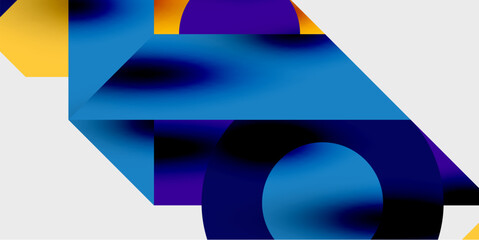 Poster - Vibrant abstract background circles with smooth gradients, creating a dynamic and modern design. Ideal for creative, tech, or contemporary-themed projects