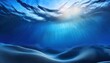 © Mister - Submerged Serenity: Sunbeams pierce the deep ocean, illuminating a tranquil underwater landscape of gentle sand dunes. An image evoking peace and the mysteries of the deep.