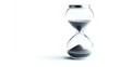 © Chanida - Hourglass symbolizing the passage of time, white isolate background