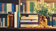 © ebosBond - Serene Library with Supplements and Mindfulness Books