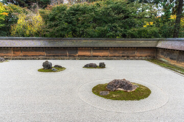 Wall Mural - Zen rock garden in Ryoanji