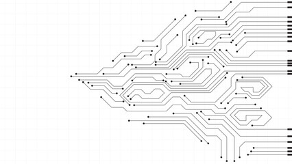 Poster - Abstract futuristic circuit board Illustration, Circuit board. Circuit board pattern for technology background. Vector illustration