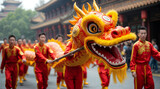 Lunar New Year Festivities with the Energetic Dragon Dance