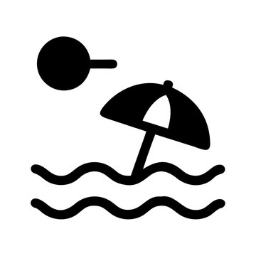 illustration of a boat, sea-beach.