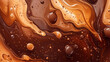 © rafliand - melted chocolate milk texture background