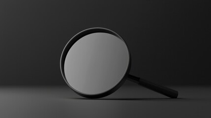 Poster - Stylish Magnifying Glass on a Minimalist Background for Search and Zoom Tools